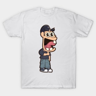 People with big head and smile T-Shirt